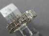 ESTATE 1.49CT DIAMOND 18KT WHITE GOLD INVISIBLE SQUARE ETERNITY ANNIVERSARY RING
