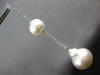 1.70CT DIAMOND & AAA SOUTH SEA PEARL 18K WHITE GOLD BY THE YARD HANGING EARRINGS