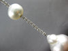 1.70CT DIAMOND & AAA SOUTH SEA PEARL 18K WHITE GOLD BY THE YARD HANGING EARRINGS