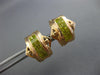 LARGE 1.19CT FANCY YELLOW DIAMOND 14KT ROSE GOLD PRINCESS STUD HANGING EARRINGS