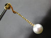 .52CT DIAMOND & AAA SOUTH SEA PEARL 18KT YELLOW GOLD 3D SWIRL HANGING EARRINGS