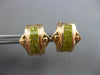 LARGE 1.19CT FANCY YELLOW DIAMOND 14KT ROSE GOLD PRINCESS STUD HANGING EARRINGS