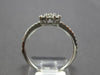 .56CT DIAMOND 18KT WHITE GOLD 3D ROUND & BAGUETTE CLUSTER SQUARE FRIENDSHIP RING