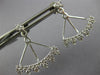 ESTATE .94CT DIAMOND 18KT WHITE GOLD CLASSIC CROWN JACKET HANGING EARRING SET