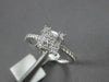 .56CT DIAMOND 18KT WHITE GOLD 3D ROUND & BAGUETTE CLUSTER SQUARE FRIENDSHIP RING