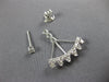 ESTATE .94CT DIAMOND 18KT WHITE GOLD CLASSIC CROWN JACKET HANGING EARRING SET