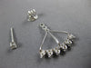 ESTATE .94CT DIAMOND 18KT WHITE GOLD CLASSIC CROWN JACKET HANGING EARRING SET