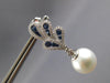 1.60CT DIAMOND & AAA SOUTH SEA PEARL & SAPPHIRE 18KT WHITE GOLD HANGING EARRINGS