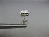 ESTATE 1.03CT DIAMOND 14KT WHITE GOLD CLASSIC CUSHION & ROUND HALO STUD EARRINGS