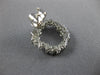 ESTATE 1.39CT DIAMOND 18KT WHITE GOLD 3D CLUSTER OPEN CIRCULAR FUN STUD EARRINGS