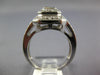 ESTATE .75CT DIAMOND 14KT WHITE GOLD ROUND & PRINCESS FILIGREE PYRAMID FUN RING