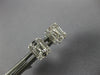 .65CT DIAMOND 18KT WHITE GOLD 3D ROUND & BAGUETTE SQUARE INVISIBLE STUD EARRINGS