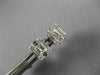 .65CT DIAMOND 18KT WHITE GOLD 3D ROUND & BAGUETTE SQUARE INVISIBLE STUD EARRINGS