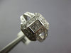 ESTATE .75CT DIAMOND 14KT WHITE GOLD ROUND & PRINCESS FILIGREE PYRAMID FUN RING
