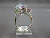 EXTRA LARGE 19.46CT DIAMOND & AAA MULTI GEM 18K WHITE GOLD MULTI SHAPE FUN RING