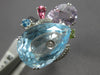 EXTRA LARGE 19.46CT DIAMOND & AAA MULTI GEM 18K WHITE GOLD MULTI SHAPE FUN RING