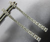 1.05CT DIAMOND 18KT WHITE GOLD 3D CLASSIC JOURNEY BAR FLEXIBLE HANGING EARRINGS