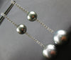 1.70CT DIAMOND & AAA TAHITIAN PEARL 18KT WHITE GOLD BY THE YARD HANGING EARRINGS