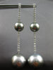 1.70CT DIAMOND & AAA TAHITIAN PEARL 18KT WHITE GOLD BY THE YARD HANGING EARRINGS