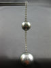 1.70CT DIAMOND & AAA TAHITIAN PEARL 18KT WHITE GOLD BY THE YARD HANGING EARRINGS