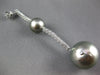 1.70CT DIAMOND & AAA TAHITIAN PEARL 18KT WHITE GOLD BY THE YARD HANGING EARRINGS