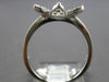 ESTATE WIDE .74CT DIAMOND 18KT WHITE GOLD 3D STAR OF DAVID FLOWER FUN RING