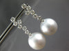 LARGE 1.05CT DIAMOND & AAA SOUTH SEA PEARL 18KT WHITE GOLD 3D HANGING EARRINGS