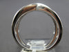 WIDE 1.85CT DIAMOND & AAA SAPPHIRE 14K WHITE GOLD BAGUETTE & PRINCESS CUT X RING