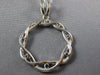 .92CT DIAMOND & AAA SAPPHIRE 18KT WHITE GOLD 3D INFINITY CIRCLE OF LIFE PENDANT