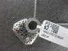 ESTATE .07CT DIAMOND 14K WHITE GOLD HANDCRAFTED MULTI FLOWER LADY PURSE PENDANT