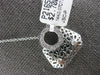 ESTATE .07CT DIAMOND 14K WHITE GOLD HANDCRAFTED MULTI FLOWER LADY PURSE PENDANT