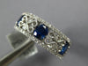 1.74CT DIAMOND & AAA SAPPHIRE 18K WHITE GOLD OVAL MULTI HEART FILIGREE LOVE RING
