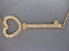 ESTATE LARGE 14&18KT ROSE GOLD 3D KEY TO MY HEART CLASSIC NECKLACE #26701