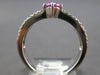 1.87CT DIAMOND & AAA PINK SAPPHIRE 18KT WHITE GOLD OVAL CLASSIC ENGAGEMENT RING