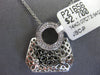 ESTATE .07CT DIAMOND 14K WHITE GOLD HANDCRAFTED MULTI FLOWER LADY PURSE PENDANT