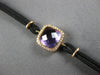 4.06CT DIAMOND & AAA AMETHYST 14KT ROSE GOLD CUSHION & ROUND HALO FUN BRACELET