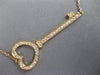 ESTATE LARGE 14&18KT ROSE GOLD 3D KEY TO MY HEART CLASSIC NECKLACE #26701