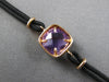 4.06CT DIAMOND & AAA AMETHYST 14KT ROSE GOLD CUSHION & ROUND HALO FUN BRACELET