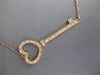 ESTATE LARGE 14&18KT ROSE GOLD 3D KEY TO MY HEART CLASSIC NECKLACE #26701