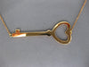 ESTATE LARGE 14&18KT ROSE GOLD 3D KEY TO MY HEART CLASSIC NECKLACE #26701