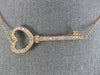 ESTATE LARGE 14&18KT ROSE GOLD 3D KEY TO MY HEART CLASSIC NECKLACE #26701