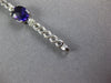 7.04CT DIAMOND & AAA AMETHYST 14KT WHITE GOLD 3D OVAL & ROUND TENNIS BRACELET