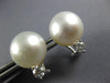 .40CT DIAMOND & AAA SOUTH SEA PEARL 18KT WHITE GOLD 3D CLIP ON HANGING EARRINGS