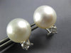 .40CT DIAMOND & AAA SOUTH SEA PEARL 18KT WHITE GOLD 3D CLIP ON HANGING EARRINGS