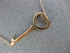 ESTATE LARGE 14&18KT ROSE GOLD 3D KEY TO MY HEART CLASSIC NECKLACE #26701