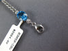 8.14CT DIAMOND & AAA BLUE TOPAZ 14KT WHITE GOLD 3D OVAL & ROUND TENNIS BRACELET