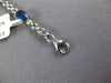 4.53CT DIAMOND & AAA SAPPHIRE 14KT WHITE GOLD 3D 3 STONE PANTHER TENNIS BRACELET