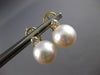 LARGE .40CT DIAMOND & AAA SOUTH SEA PEARL 18KT YELLOW GOLD 3D CLIP ON EARRINGS