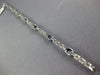 4.53CT DIAMOND & AAA SAPPHIRE 14KT WHITE GOLD 3D 3 STONE PANTHER TENNIS BRACELET