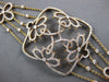 2.05CT DIAMOND 14K YELLOW GOLD MULTI FLOWER SQUARE FILIGREE BY THE YARD BRACELET